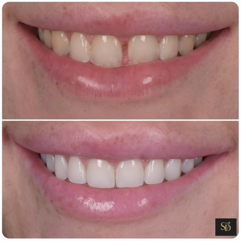 Before and after smile transformation at Seren Dental, Cardiff — patient 2