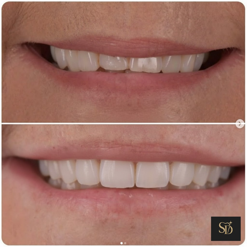 Before and after smile transformation at Seren Dental, Cardiff — patient 4